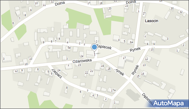 Lasocin, Rynek, 1, mapa Lasocin