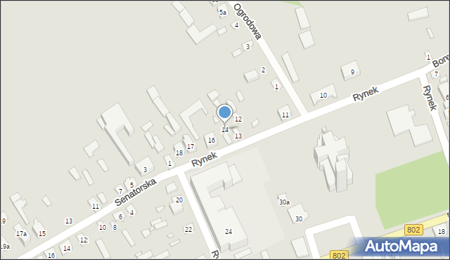 Latowicz, Rynek, 14, mapa Latowicz