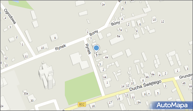 Latowicz, Rynek, 5, mapa Latowicz