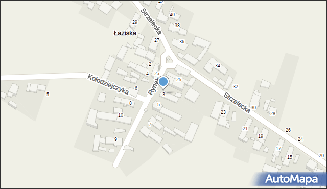 Łaziska, Rynek, 3, mapa Łaziska