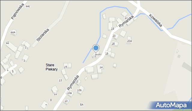 Legnica, Rymarska, 17, mapa Legnicy