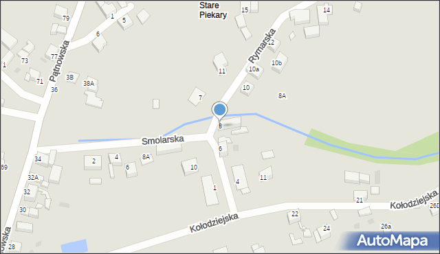 Legnica, Rymarska, 8, mapa Legnicy