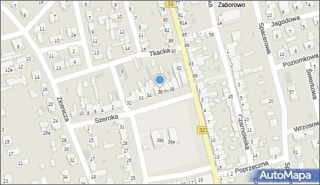 Leszno, Rynek Zaborowski, 36, mapa Leszno