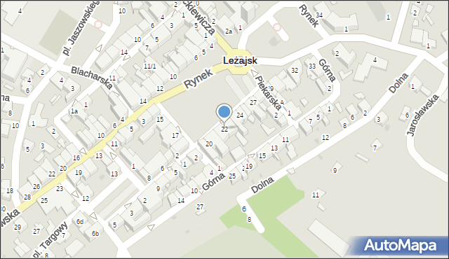 Leżajsk, Rynek, 22, mapa Leżajsk
