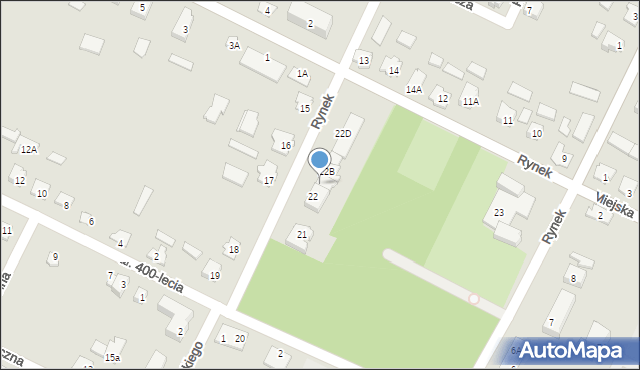 Lipsk, Rynek, 22A, mapa Lipsk