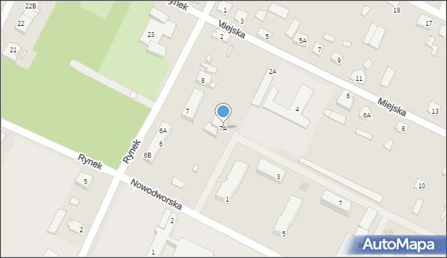 Lipsk, Rynek, 7A, mapa Lipsk