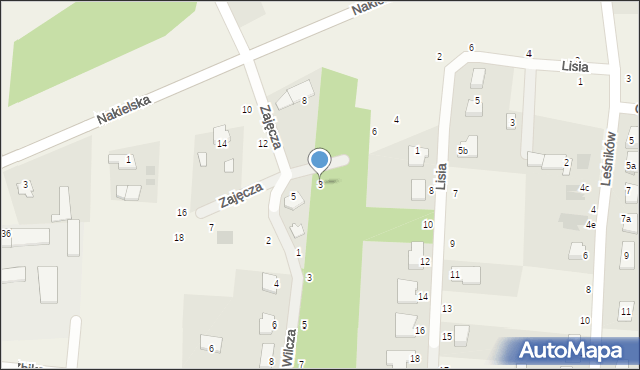 Łochowice, Rysia, 3, mapa Łochowice