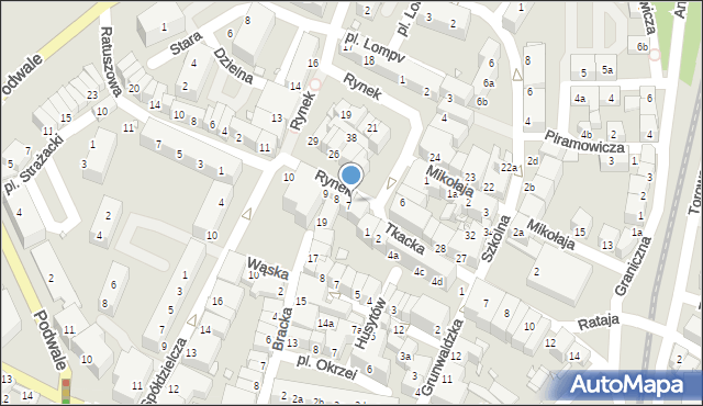 Lubań, Rynek, 7-8, mapa Lubań