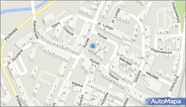 Lubań, Rynek-Sukiennice, 27, mapa Lubań