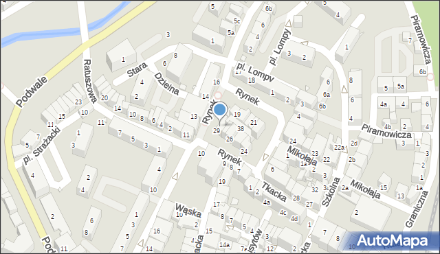 Lubań, Rynek-Sukiennice, 31, mapa Lubań