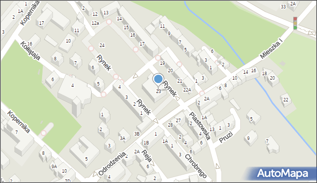 Lubin, Rynek, 23, mapa Lubin