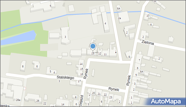 Lututów, Rynek, 13, mapa Lututów