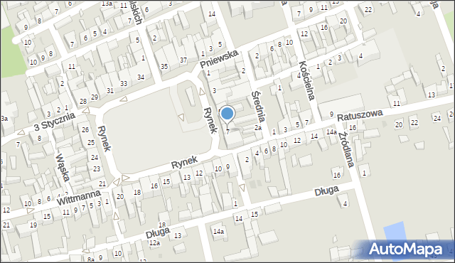 Lwówek, Rynek, 7, mapa Lwówek