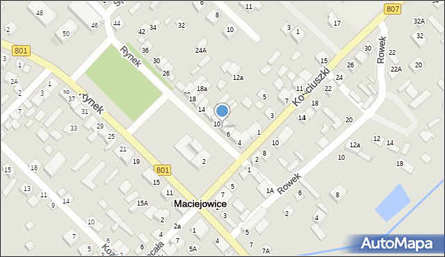 Maciejowice, Rynek, 8, mapa Maciejowice