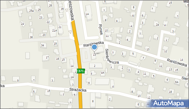 Majdan Królewski, Rynek, 13, mapa Majdan Królewski