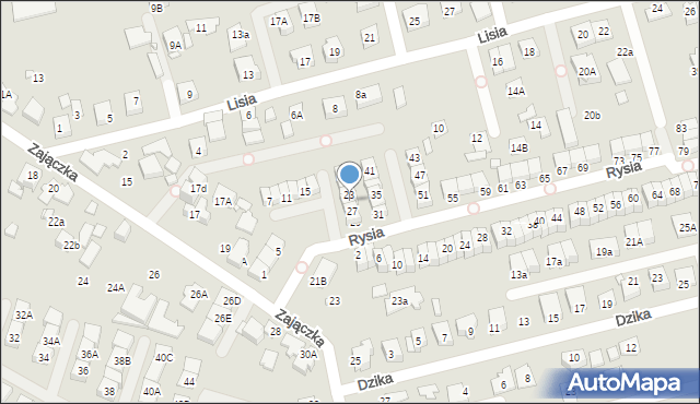 Marki, Rysia, 25, mapa Marki