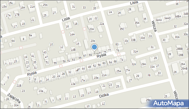 Marki, Rysia, 71, mapa Marki