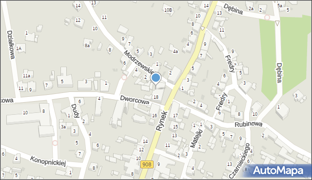 Miasteczko Śląskie, Rynek, 20, mapa Miasteczko Śląskie