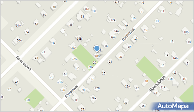 Michałowice, Rynkowa, 18A, mapa Michałowice
