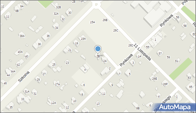 Michałowice, Rynkowa, 2B, mapa Michałowice