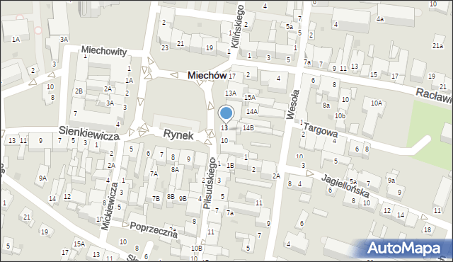 Miechów, Rynek, 11, mapa Miechów