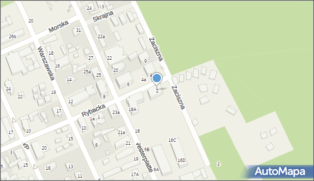 Międzywodzie, Rybacka, 2, mapa Międzywodzie