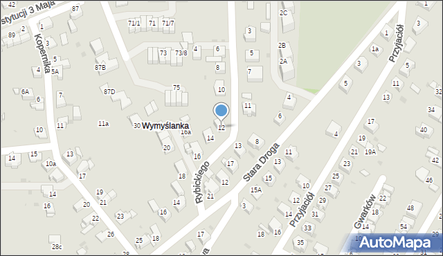 Mikołów, Rybickiego Wojciecha, 12, mapa Mikołów