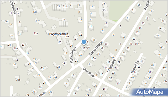 Mikołów, Rybickiego Wojciecha, 17, mapa Mikołów