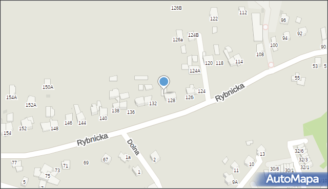 Mikołów, Rybnicka, 130, mapa Mikołów