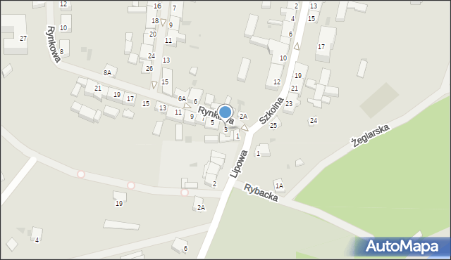 Moryń, Rynkowa, 3, mapa Moryń