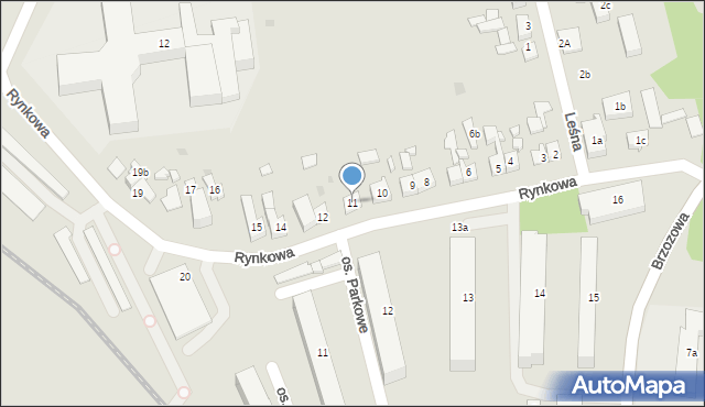 Mrągowo, Rynkowa, 11, mapa Mrągowo