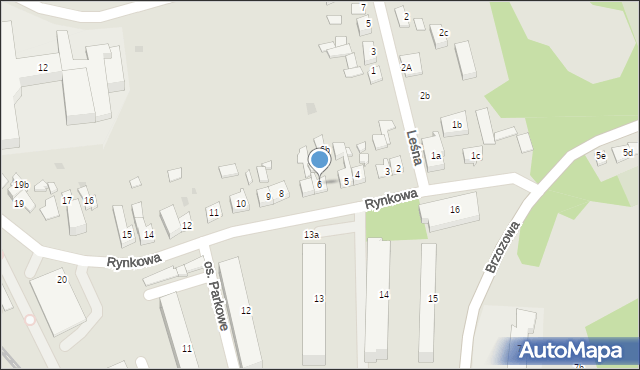 Mrągowo, Rynkowa, 6, mapa Mrągowo