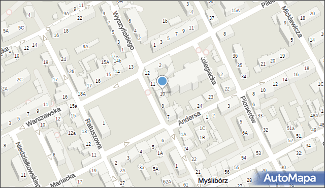 Myślibórz, Rynek Jana Pawła II, 10, mapa Myślibórz