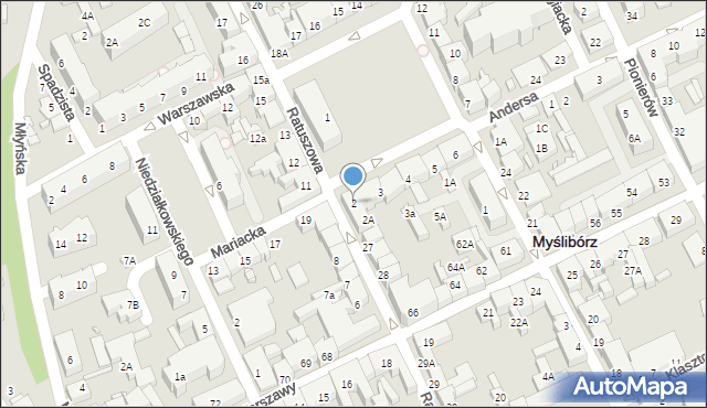 Myślibórz, Rynek Jana Pawła II, 2, mapa Myślibórz