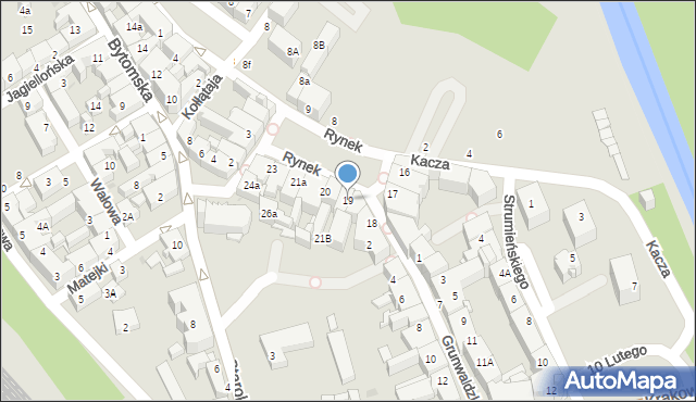 Mysłowice, Rynek, 19, mapa Mysłowice