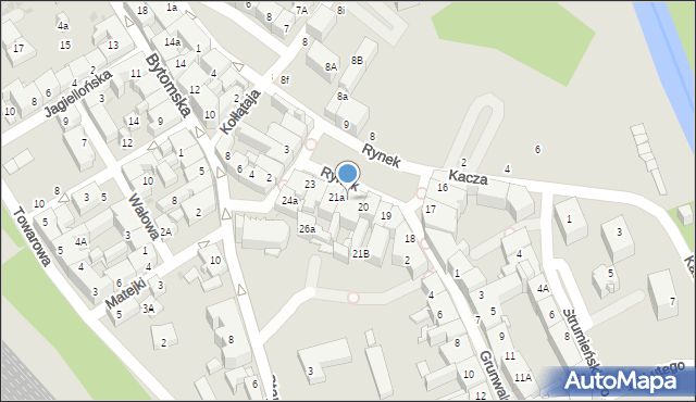 Mysłowice, Rynek, 21, mapa Mysłowice