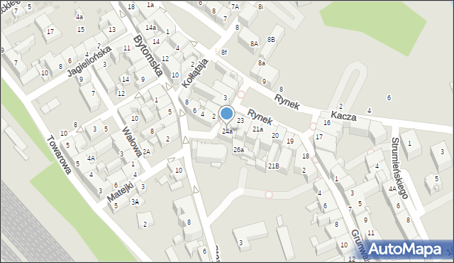 Mysłowice, Rynek, 24a, mapa Mysłowice