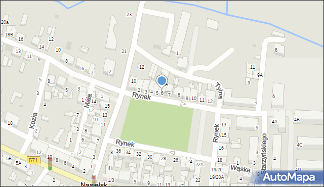 Nasielsk, Rynek, 6, mapa Nasielsk
