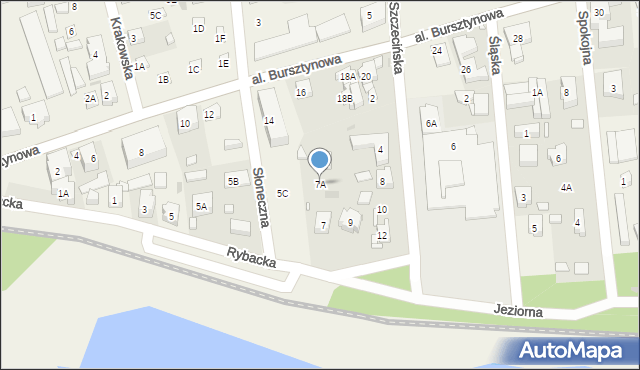 Niechorze, Rybacka, 7A, mapa Niechorze