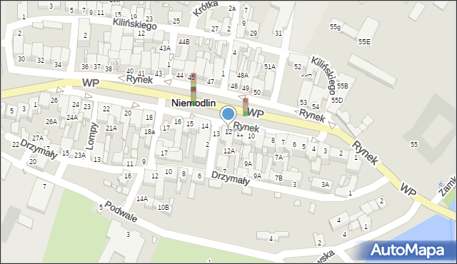 Niemodlin, Rynek, 12, mapa Niemodlin