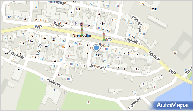 Niemodlin, Rynek, 12A, mapa Niemodlin