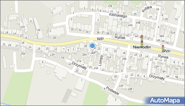 Niemodlin, Rynek, 24A, mapa Niemodlin