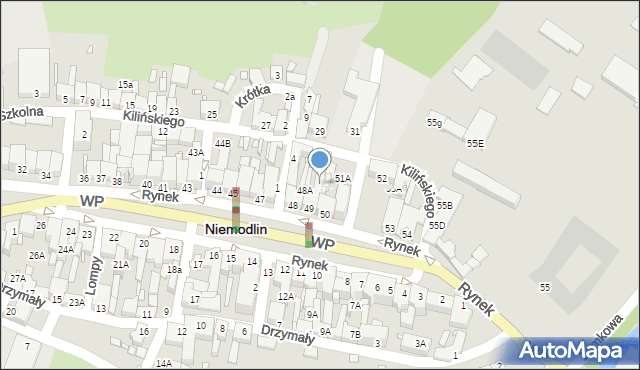 Niemodlin, Rynek, 49A, mapa Niemodlin