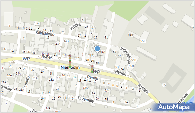 Niemodlin, Rynek, 50A, mapa Niemodlin