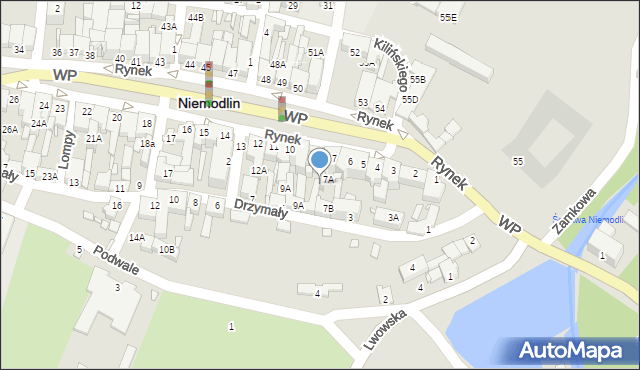 Niemodlin, Rynek, 8A, mapa Niemodlin