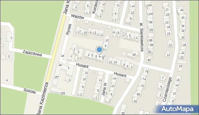 Nieporęt, Rynek, 7, mapa Nieporęt