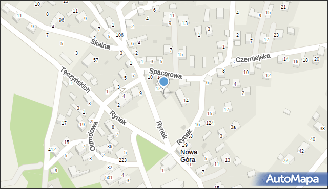 Nowa Góra, Rynek, 13, mapa Nowa Góra