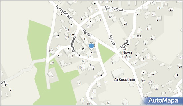 Nowa Góra, Rynek, 5, mapa Nowa Góra
