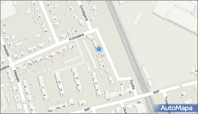 Nowa Sól, Rydla Lucjana, 7a, mapa Nowa Sól