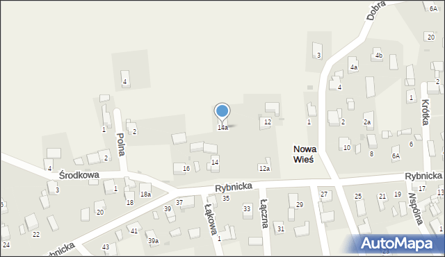 Nowa Wieś, Rybnicka, 14a, mapa Nowa Wieś